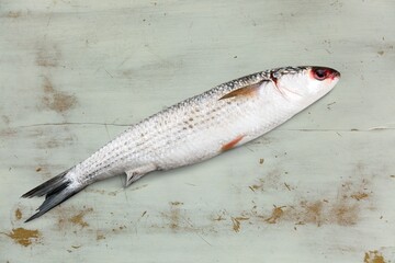 Tasty fresh fish, health food concept.