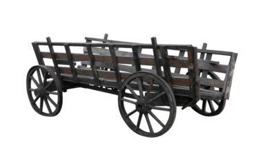 old wooden wagon
