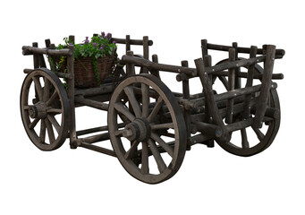 Fototapeta premium old wooden wagon