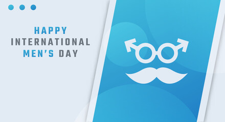 Happy International Men’s Day November Celebration Vector Design Illustration. Template for Background, Poster, Banner, Advertising, Greeting Card or Print Design Element