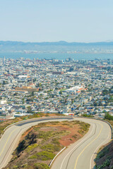 Fototapeta premium hair pin turn on double peak park california