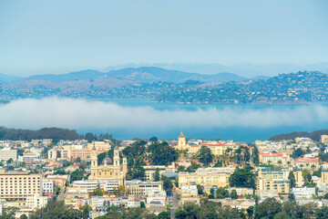 neighborhoods in san francisco in partial sunlight