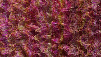 Beautiful abstract lines on a black background. Modern technological background. Futuristic design. 3d rendering image.
