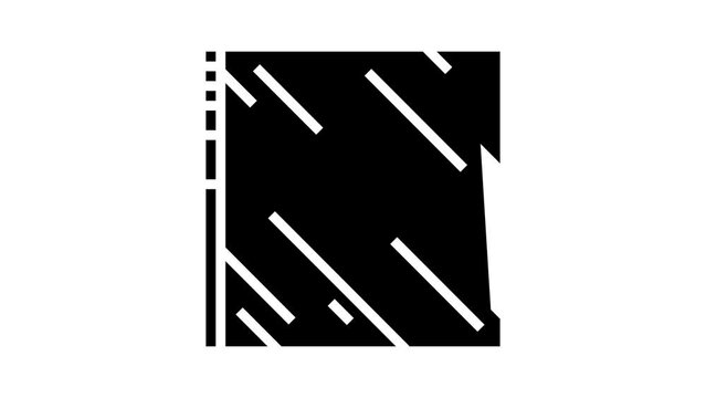 acrylic thermoplastic glyph icon animation
