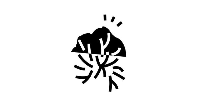 anocutaneous reflex glyph icon animation