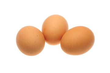 eggs isolated on white background