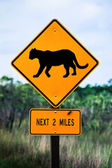 Sign from Florida in Everglades National Park
