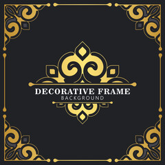 Elegant decorative frame design background