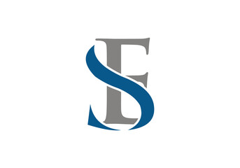 logo letter initial SE initial company icon business logo background illustration