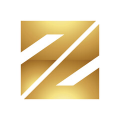Golden Letter Z Symbol on a White Background - Icon 7
