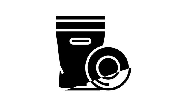 patch test skin line icon animation