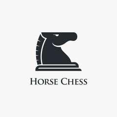 Horse chess logo design