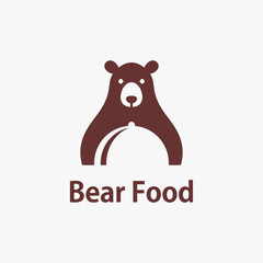 Bear food logo design