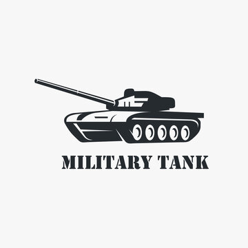Military tank logo design