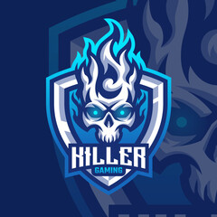 Esports logo skull killer for your elite team