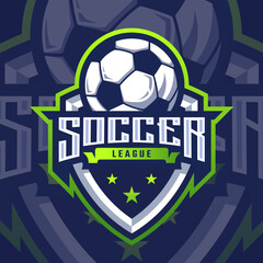 Esports logo soccer for your elite team © Artcuaz