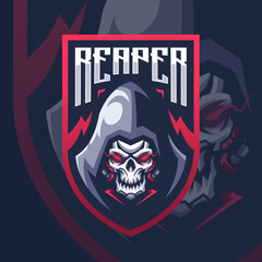 Esports logo reaper robots for your elite team