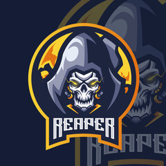 Esports logo reaper robots for your elite team