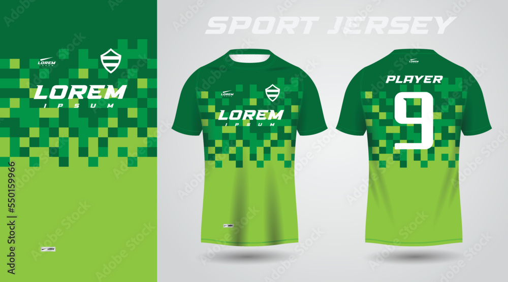 Canvas Prints green shirt sport jersey design