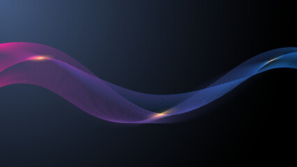 Abstract technology background. sound waves design.