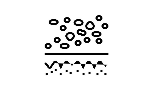 freckles skin line icon animation