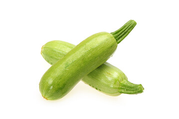 zucchini courgette isolated on white background 