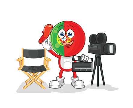 portugal director mascot. cartoon vector