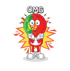 portugal Oh my God vector. cartoon character