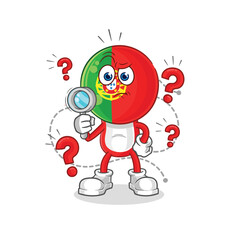Fototapeta premium portugal searching illustration. character vector