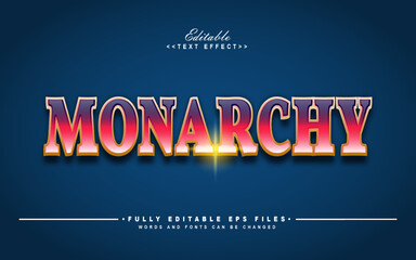 editable monarchy  text effect.logo text.typhography logo