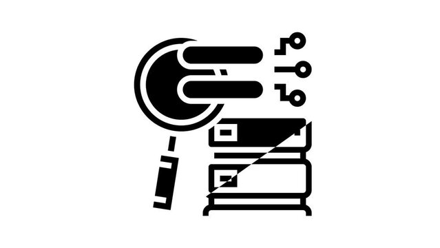 password attacks line icon animation