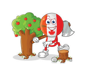 canada Carpenter illustration. character vector