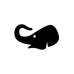 Cute Minimalist Elephant Logo