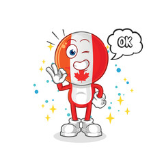 canada agree mascot. cartoon vector