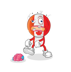 Obraz premium canada zombie character.mascot vector