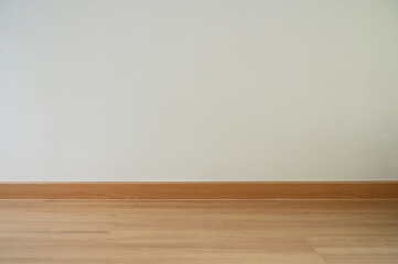 wooden floor and white wall, construction industry