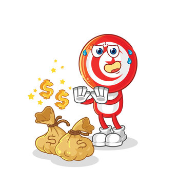 Tunisia Refuse Money Illustration. Character Vector