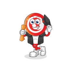 tunisia graduation vector. cartoon character