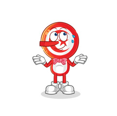 tunisia lie like Pinocchio character. cartoon mascot vector