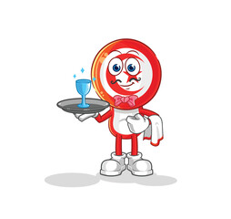 tunisia waiter cartoon. cartoon mascot vector