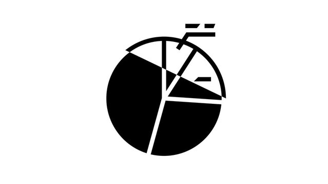 pie chart line icon animation