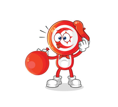 recommend clip art: tunisia pantomime blowing balloon. cartoon mascot vector