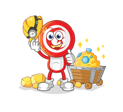 recommend clip art: tunisia miner with gold character. cartoon mascot vector