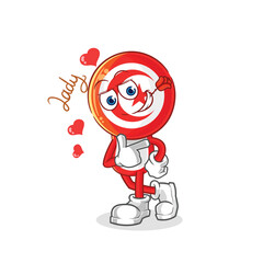tunisia flirting illustration. character vector
