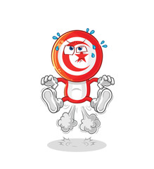 tunisia fart jumping illustration. character vector
