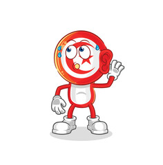 tunisia eavesdropping vector. cartoon character