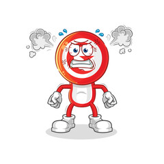tunisia very angry mascot. cartoon vector