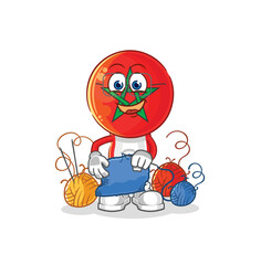 morocco tailor mascot. cartoon vector