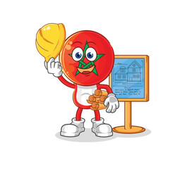 morocco Architect illustration. character vector