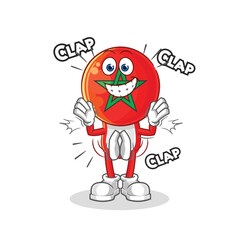 morocco applause illustration. character vector